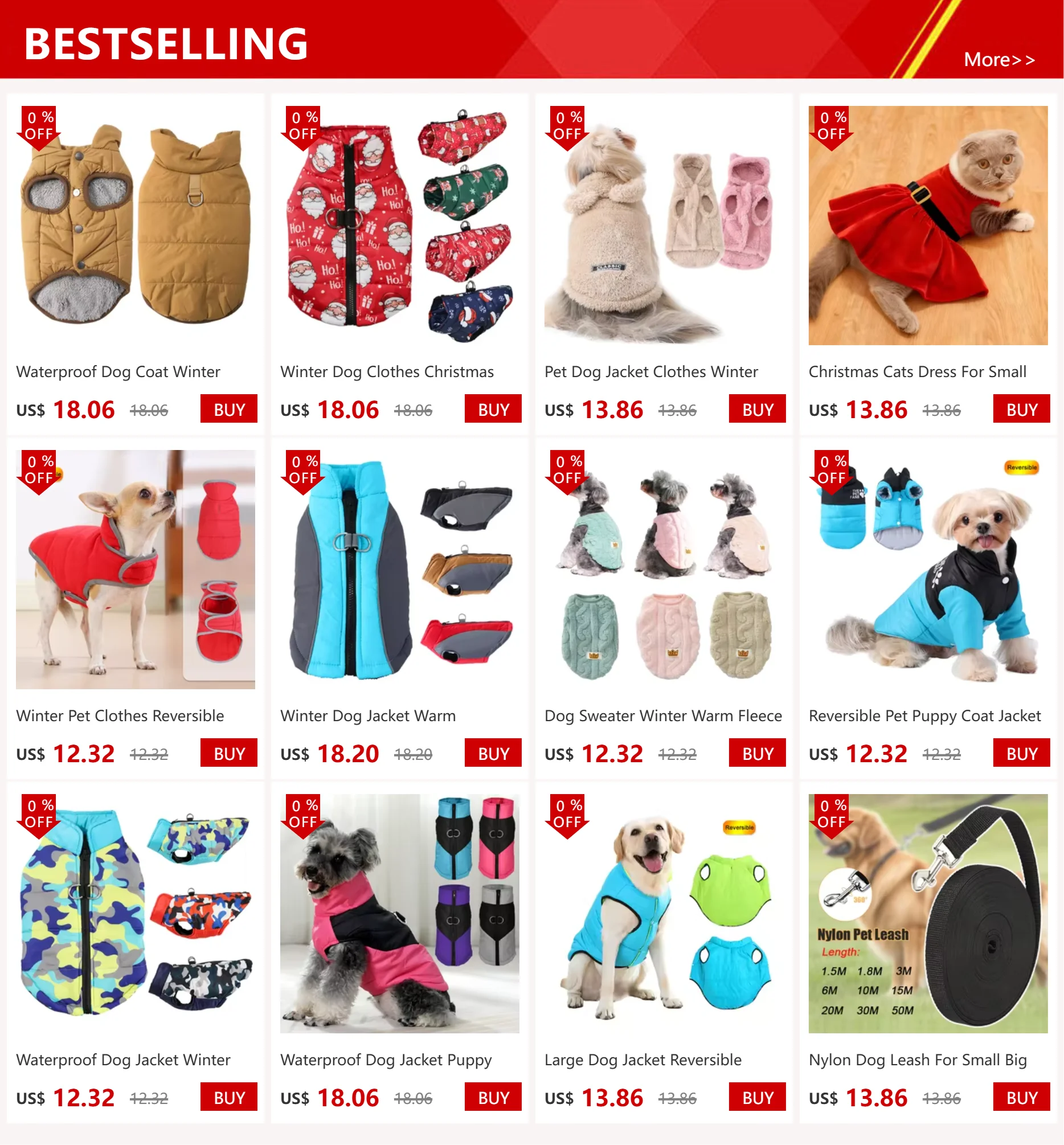 Waterproof Dog Coat Winter Fleece Clothes For Small Dogs Cats Thick Puppy Jacket Pet Vest Chihuahua Yorkshire Costume Overalls